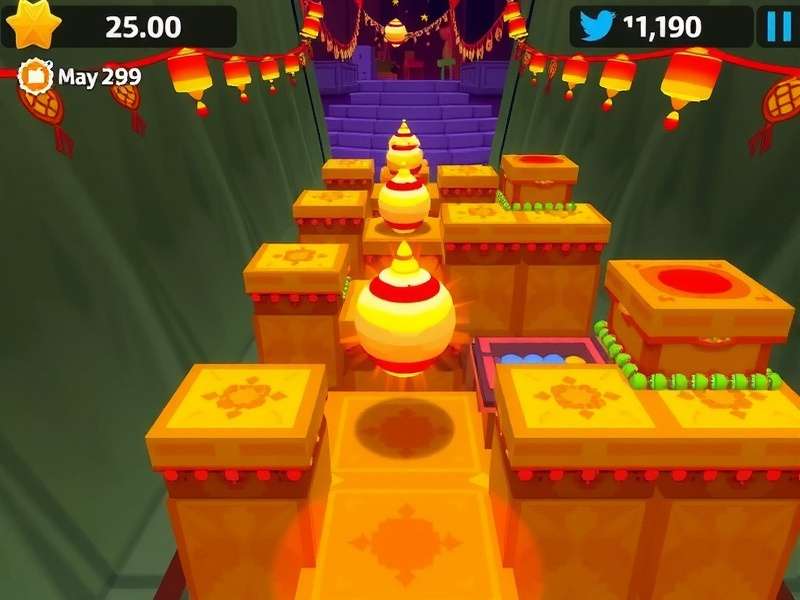 Rapid Roll Pro level design showing different platform types
